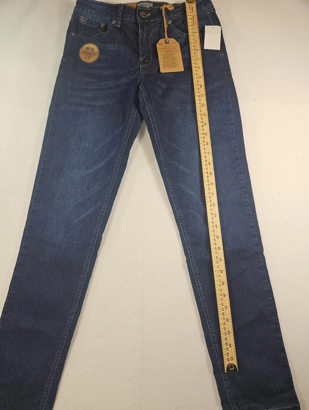 Original NEW Weatherproof Vintage Girls's Jeans Dark Wash Straight Leg Size 16